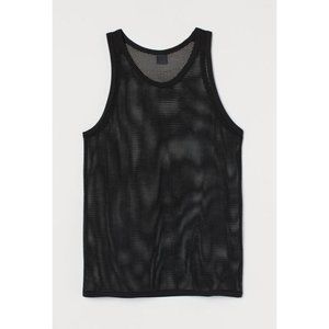 Mens Mesh Tank Top A Shirt SIZES XS or SMALL Black Muscle Athletic T-shirt NWT